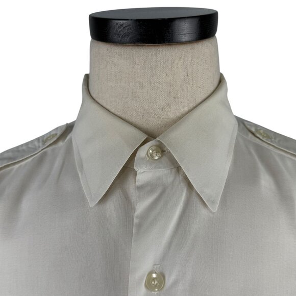 Vintage South Euclid Fire Department 70's XL White Button Down Uniform Shirt - Picture 11 of 13